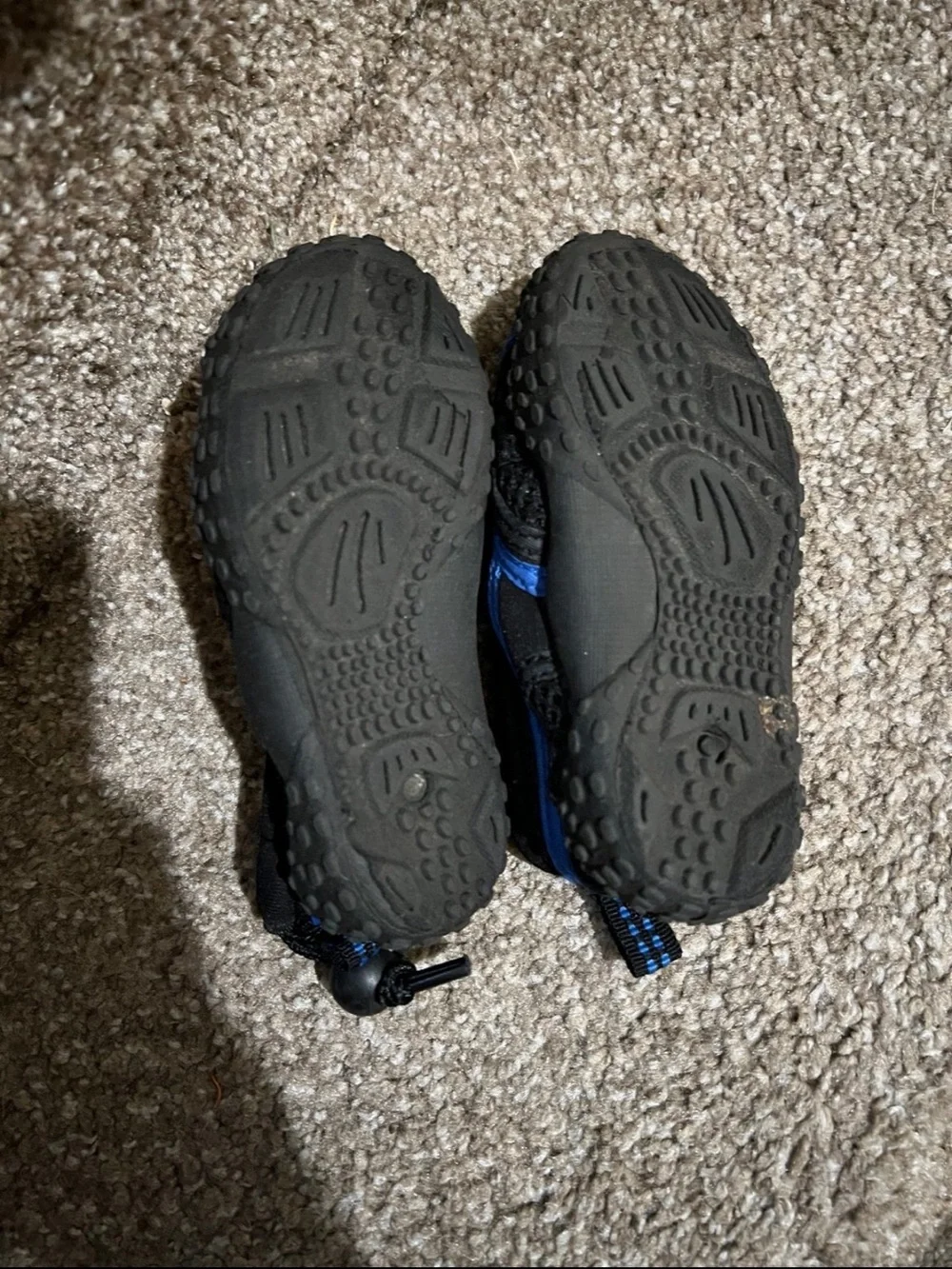 Kids Black and Blue Water Shoes - Lightweight Slip-On